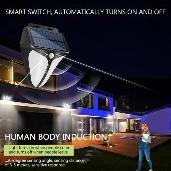 Solar Street Light Outdoor Waterproof LED Courtyard Light Super Bright Energy-Saving Environmental Courtyard Garden Corridor - Image 2