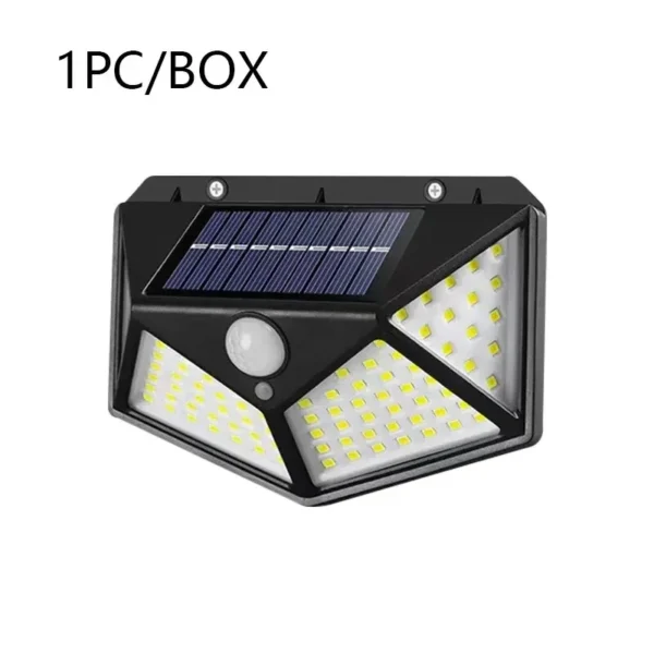 100LED Solar Wall Lamp Outdoor Lampwaterproof Motion Sensor Solar Powered Sunlight Street Lamp Garden Railing Decorative Lamp - Image 7