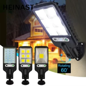 Solar Street Lights Outdoor Solar Lamp With 3 Light Mode Waterproof Motion Sensor Security Lamp for Garden Patio Path Yard
