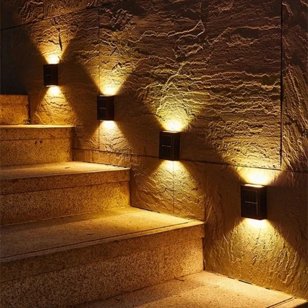 Solar LED Outdoor Light Solar Lighting Sensor Lamp Streetlights Exterior Garden Decoration Garland Waterproof Solar Wall Light - Image 5