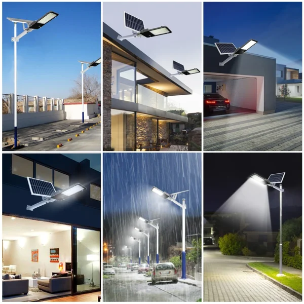 300W Solar Street Light Outdoor Super Bright High-efficial Solar Panel Light IP67 Waterproof Dimmable - Image 6
