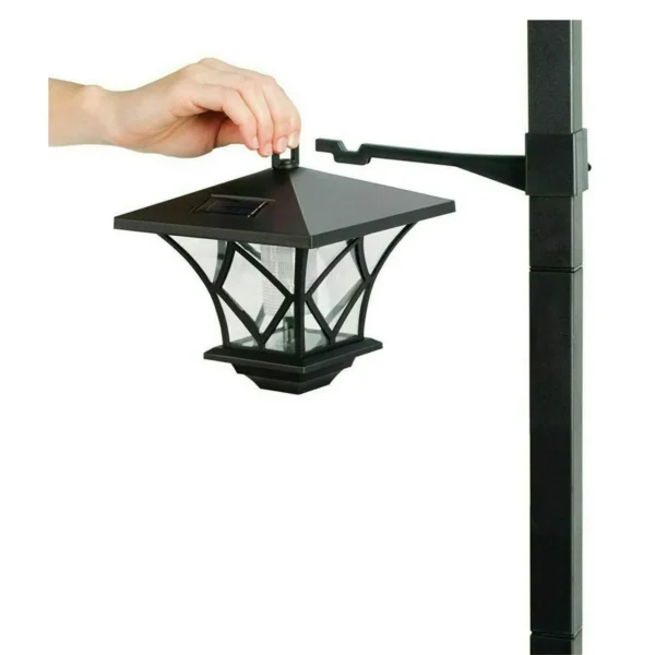 Solar Street Lamp  Solar Lamp Post Light Decorative Floor Lamp for Backyard Porch for Front and Back Doors Solar Floor Lamps - Image 4