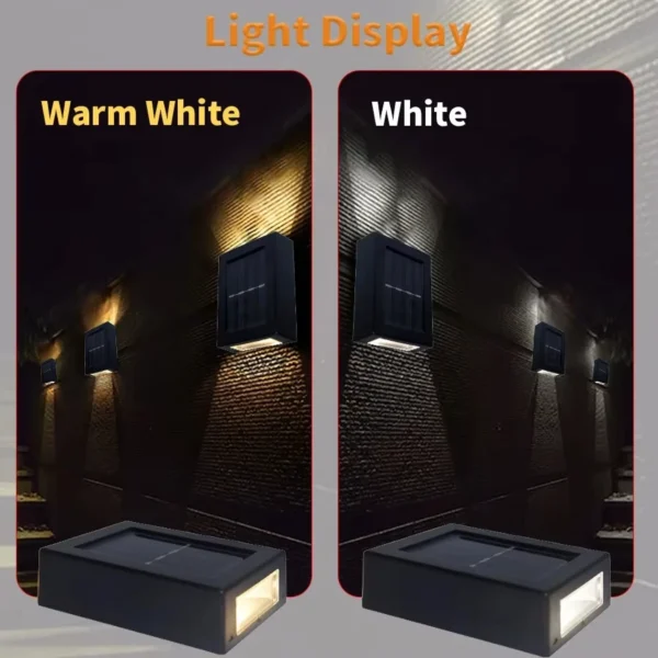 Solar LED Outdoor Light Solar Lighting Sensor Lamp Streetlights Exterior Garden Decoration Garland Waterproof Solar Wall Light - Image 4