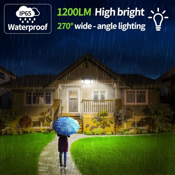 Solar Lights Outdoor with 3 Modes Motion Sensor Super Bright Wall Lamp IP65 Waterproof Street Light for Garden Yard Path Garage - Image 6