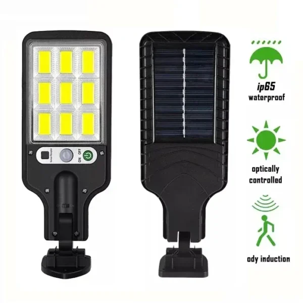 Solar Street Lamp Outdoor Wall Light 3 Lighting Modes with Motion Sensor LED Solar Light for Garden Patio Path Security Lighting - Image 7