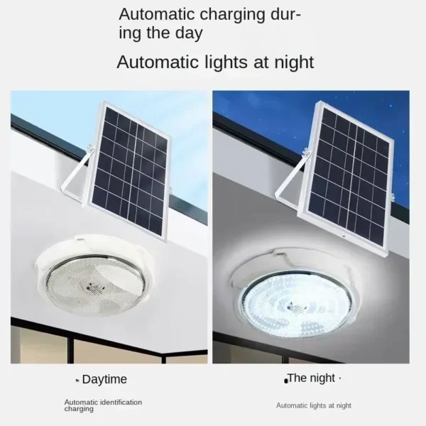 Solar lights Indoor Home Top Ceiling House Outdoor Garden pandent light Panel Lamp Fixture For Corridor Garden Living Room - Image 3