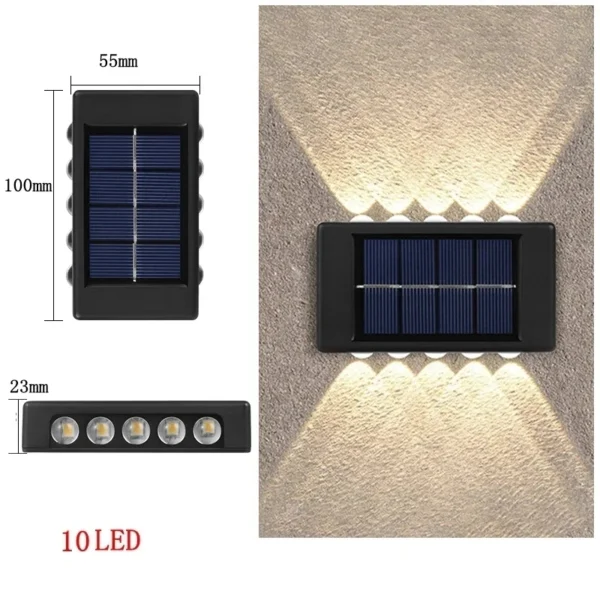 Solar LED Outdoor Light Solar Lighting Sensor Lamp Streetlights Exterior Garden Decoration Garland Waterproof Solar Wall Light - Image 11