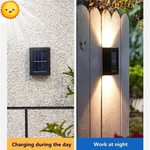 Solar LED Outdoor Light Solar Lighting Sensor Lamp Streetlights Exterior Garden Decoration Garland Waterproof Solar Wall Light - Image 3
