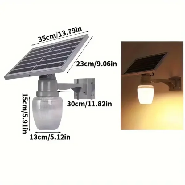 Solar Street Light Waterproof LED With Remote Control Super Bright Lighting Perfect for Home Outdoor Garden Solar Wall Lamp - Image 7