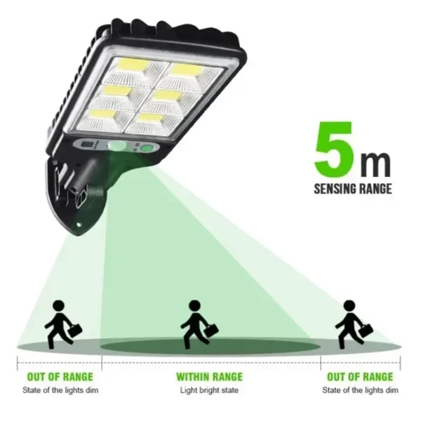 Solar Street Lights Outdoor Solar Lamp With 3 Light Mode Waterproof Motion Sensor Security Lamp for Garden Patio Path Yard - Image 4