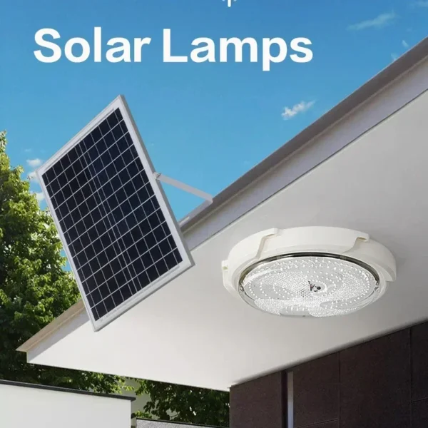 Solar lights Indoor Home Top Ceiling House Outdoor Garden pandent light Panel Lamp Fixture For Corridor Garden Living Room - Image 2