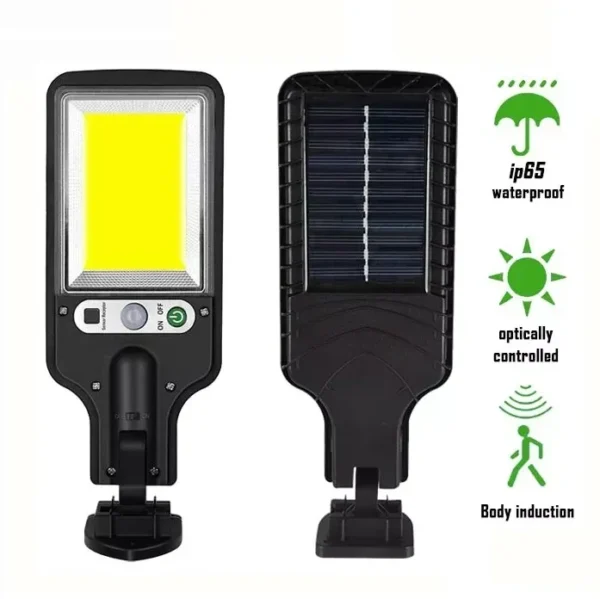 Solar Street Lamp Outdoor Wall Light 3 Lighting Modes with Motion Sensor LED Solar Light for Garden Patio Path Security Lighting - Image 8